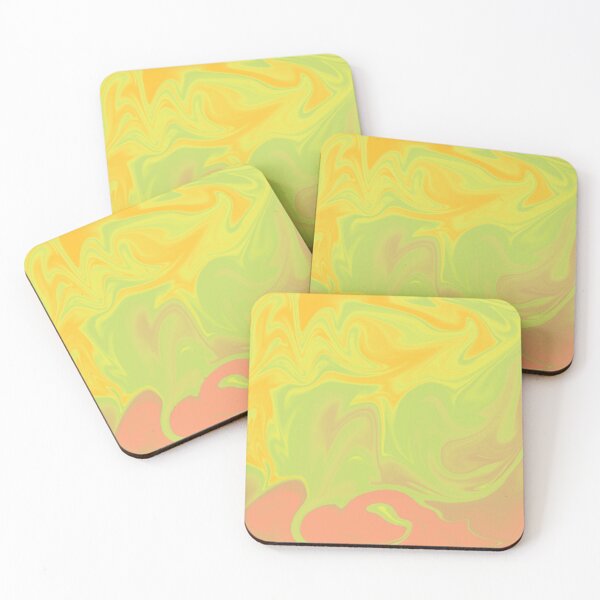 Item preview, Yellow And Light Pink Liquid Art. Liquid Marble. Abstract Design. designed and sold by Jason123za.