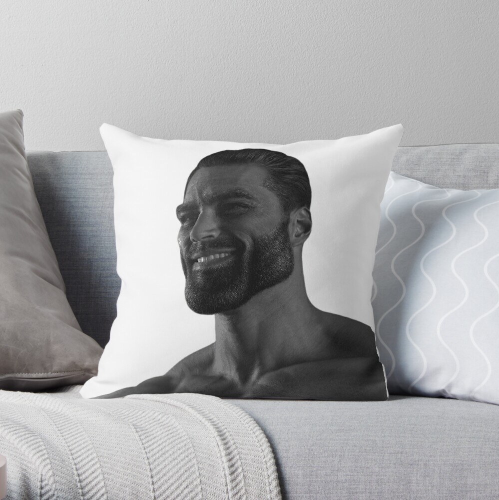 Gigachad Meme Funny Giga Chad Photoshop Pillow -  Portugal