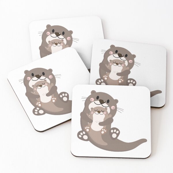 Item preview, Otter with baby designed and sold by Unindiv.