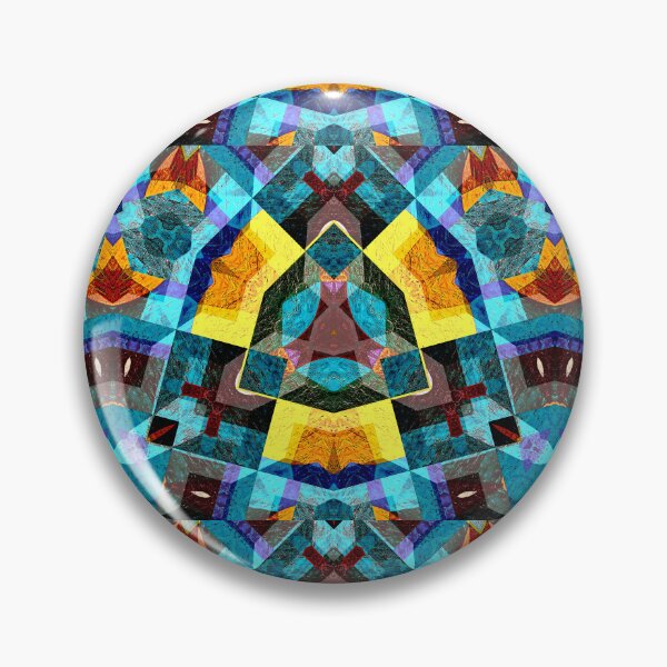 Item preview, POWERFUL LUMINOUS RADIAL COSMIC LABYRINTH PATCHWORK -  SPIRITUAL AWAKENING CUBIC GEOMETRIC ART PATTERN IN DEEP* designed and sold by Ralek.