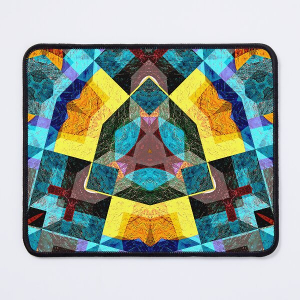 Item preview, POWERFUL LUMINOUS RADIAL COSMIC LABYRINTH PATCHWORK -  SPIRITUAL AWAKENING CUBIC GEOMETRIC ART PATTERN IN DEEP* designed and sold by Ralek.