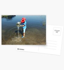 Best Fun Ever - Child Playing In Water Postcards