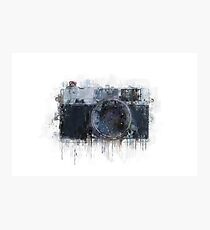retro camera drawing - illustration / painting 1 Photographic Print
