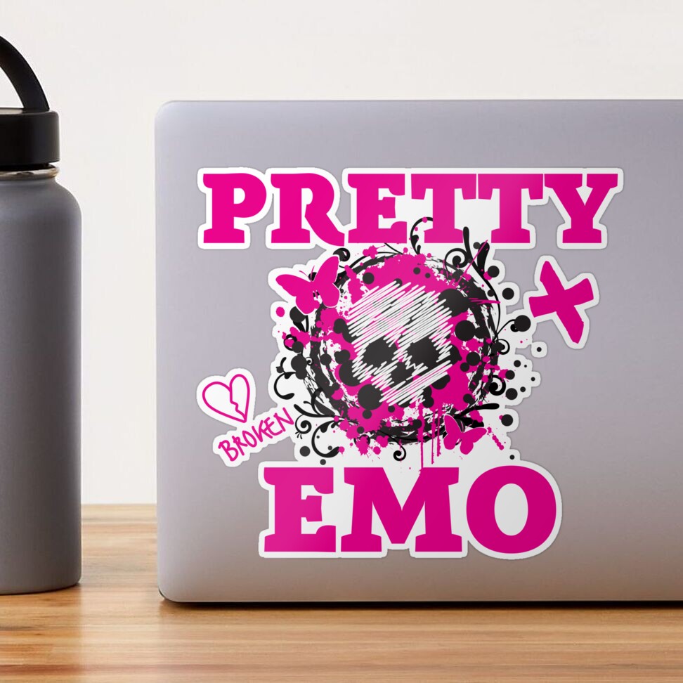 Emo Forever acrylic pin emo kid heart acrylic pin mcr it was never a phase  elder emo gift stocking stuffer