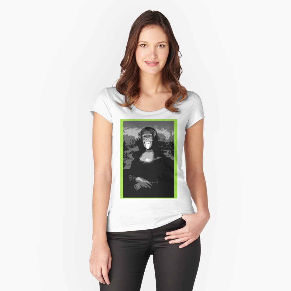 Vista previa del artículo con la obra «Camiseta entallada de cuello ancho», diseñado y vendido por lutxana.
