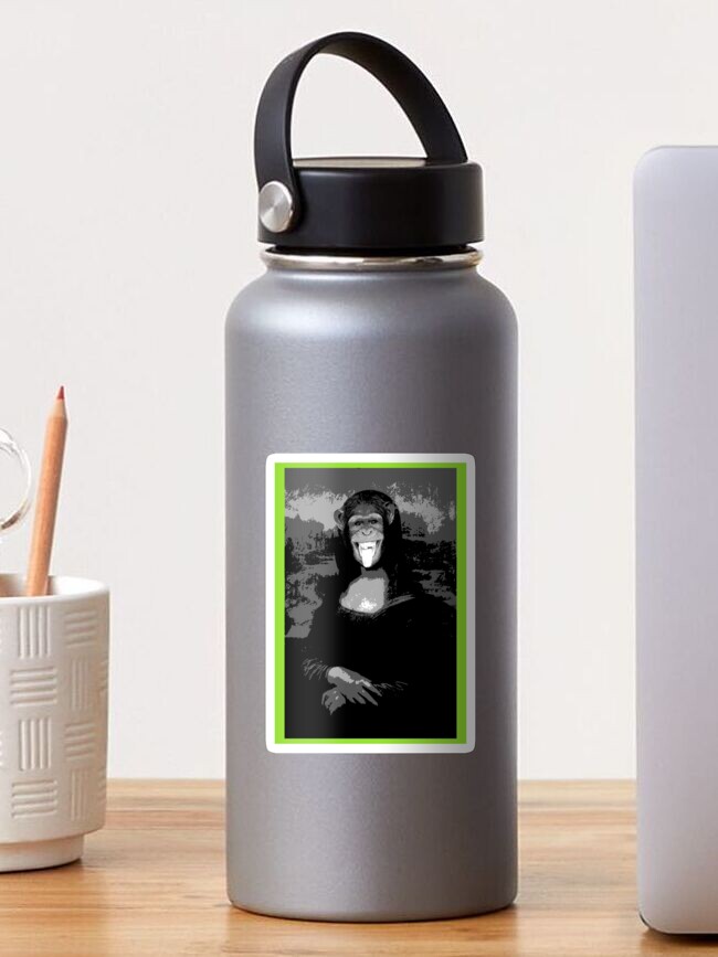 Imagen 1 de 3, Pegatina con la obra MONA LISA DA RISA LUTXANA ART, diseñada y vendida por lutxana.