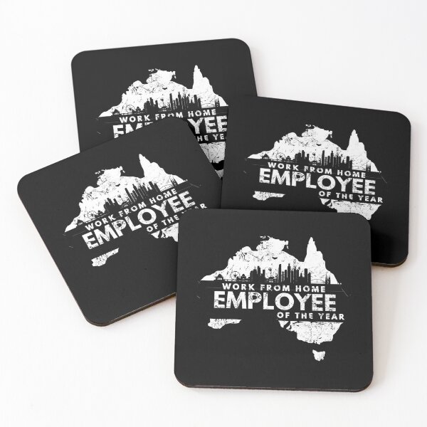 Item preview, Work from home employee of the year in Melbourne, Australia in black designed and sold by Manoroma.