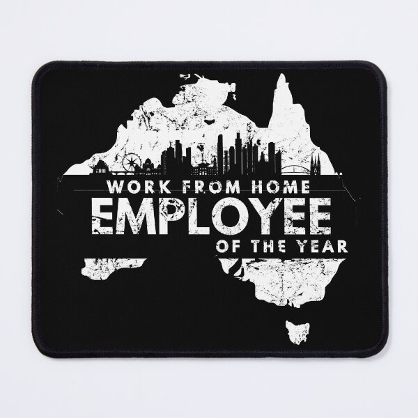 Item preview, Work from home employee of the year in Melbourne, Australia in black designed and sold by Manoroma.