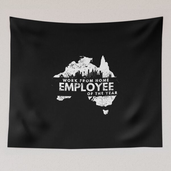Item preview, Work from home employee of the year in Melbourne, Australia in black designed and sold by Manoroma.