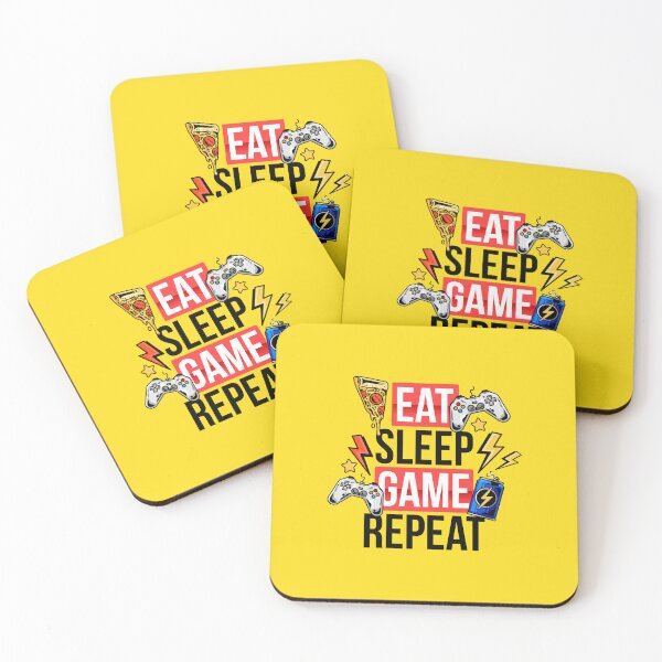 Item preview, Eat sleep game repeat  designed and sold by ArtsOfWonder.
