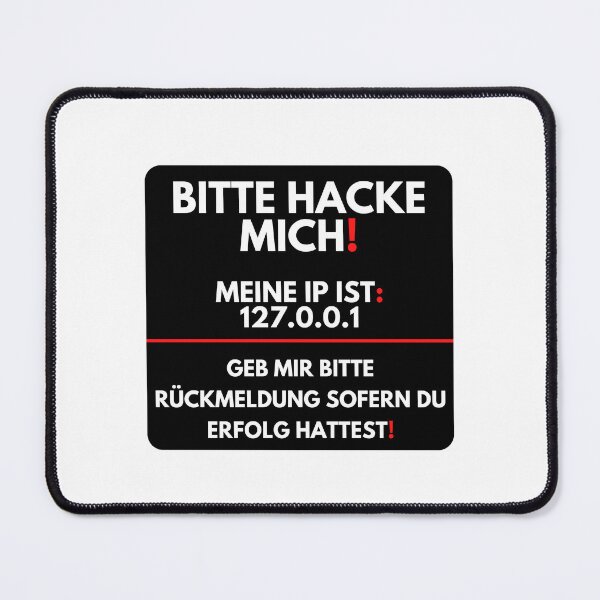 Artikelvorschau, Bitte hacke mich und geb mir Rückmeldung entworfen und verkauft von PD-Store.