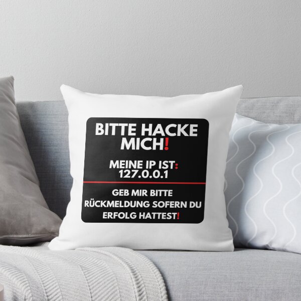 Artikelvorschau, Bitte hacke mich und geb mir Rückmeldung entworfen und verkauft von PD-Store.