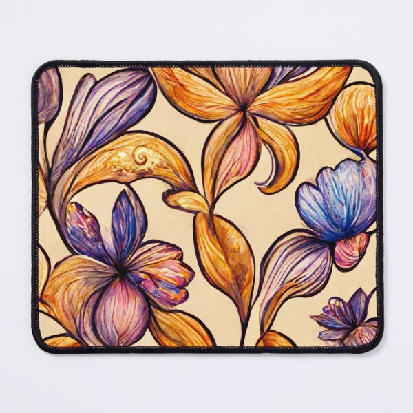 Item preview, Art Nouveau Flower Pattern designed and sold by WeddingPrint.