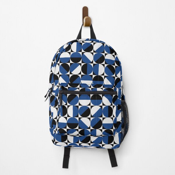 Item preview, Mid century blueish geometric pattern designed and sold by NUSUSDREAM.