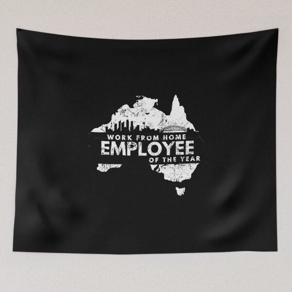 Item preview, Work from home employee of the year in Sydney, Australia in black designed and sold by Manoroma.