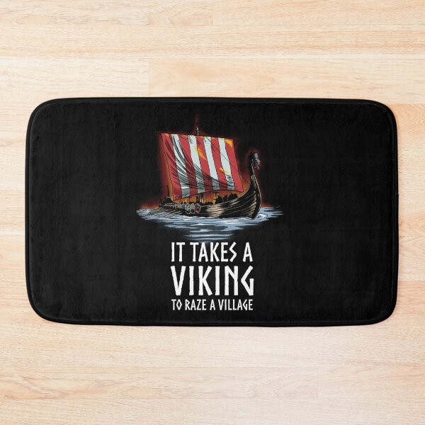 Item preview, Norse Mythology - It Takes A Viking To Raze A Village - Viking Ship designed and sold by Styrman.