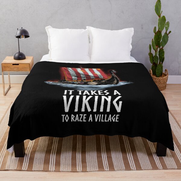 Item preview, Norse Mythology - It Takes A Viking To Raze A Village - Viking Ship designed and sold by Styrman.