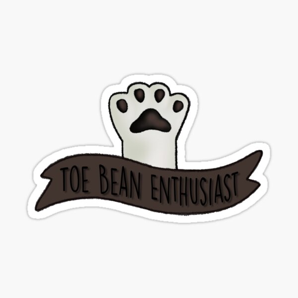 Item preview, Toe Bean Enthusiast White With Black Bean designed and sold by Zephyr-Studio.
