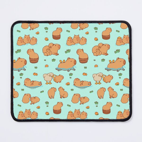 Item preview, Cute capybara art, illustration seamless pattern designed and sold by manydoodles.