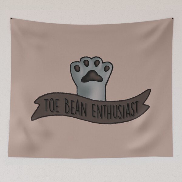 Item preview, Toe Bean Enthusiast Gray With Black Bean designed and sold by Zephyr-Studio.