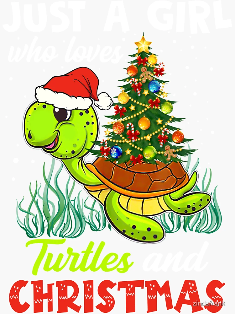 Turtle Christmas T-Shirt, Under The Sea Yuletide A Turtle's Festive Celebration, Gift for Turtle lovers, Sea Turtle lovers, Turtle Tees