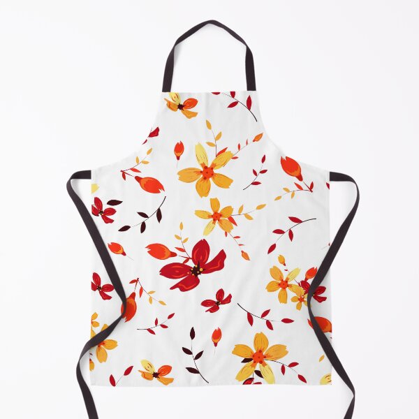 Item preview, Cute red and yellow flowers pattern designed and sold by DigitalMagShop.