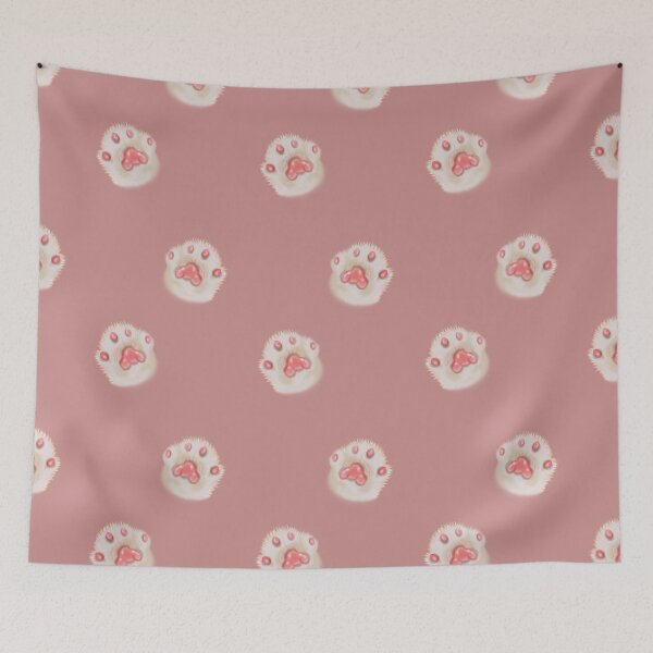 Item preview, Pink Fluffy Cat Cute Paws designed and sold by xsaxsandra.