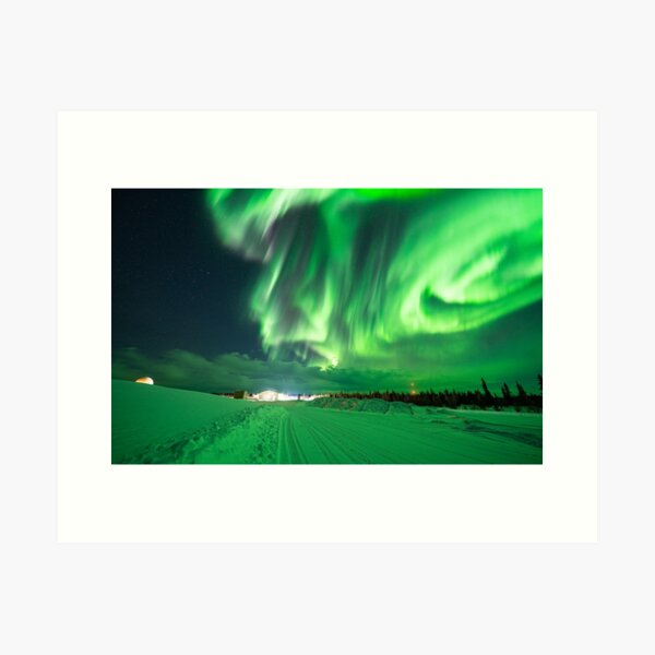 Cinnamon Roll Aurora Art Print