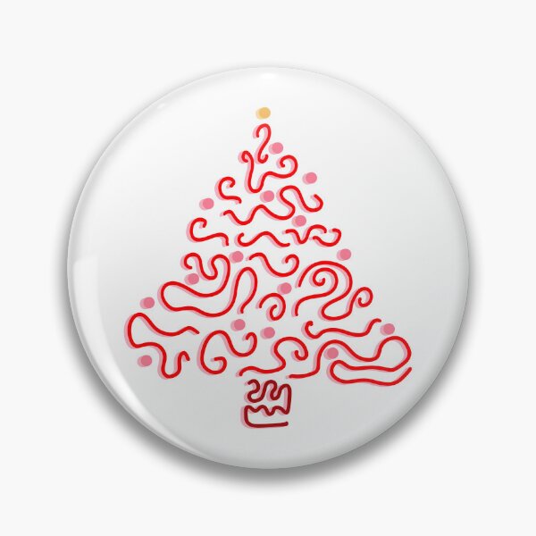 Item preview, Abstract Red Christmas Tree designed and sold by Cooper Lynn Designs.