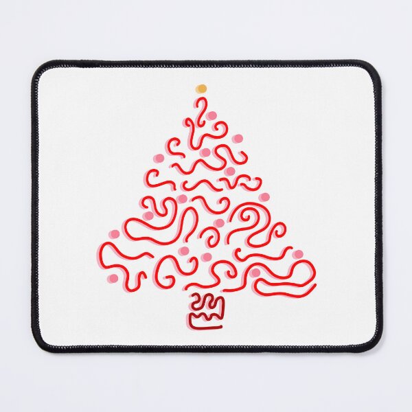 Item preview, Abstract Red Christmas Tree designed and sold by Cooper Lynn Designs.