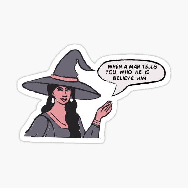 Item preview, feminist witch advice designed and sold by sh-lem.