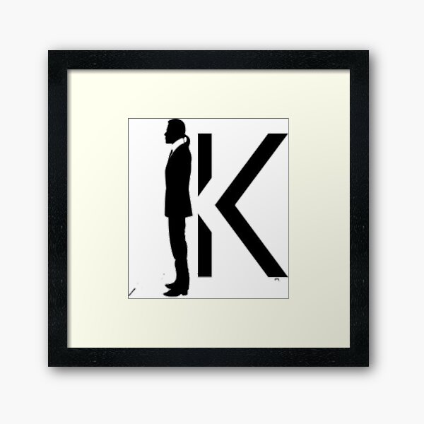 Karl Lagerfeld Schwarz Gerahmter Kunstdruck