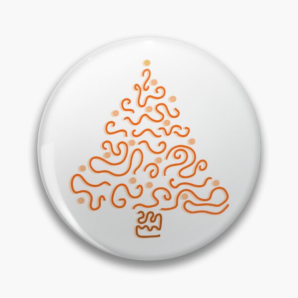 Item preview, Abstract Orange Christmas Tree designed and sold by Cooper Lynn Designs.