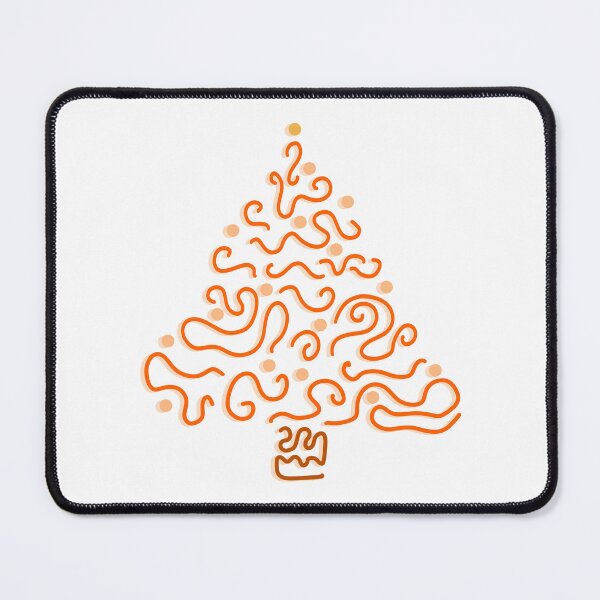 Item preview, Abstract Orange Christmas Tree designed and sold by Cooper Lynn Designs.