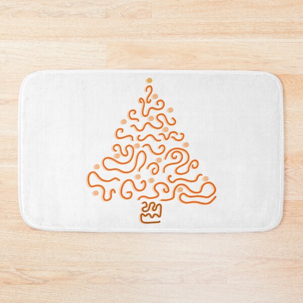 Item preview, Abstract Orange Christmas Tree designed and sold by Cooper Lynn Designs.