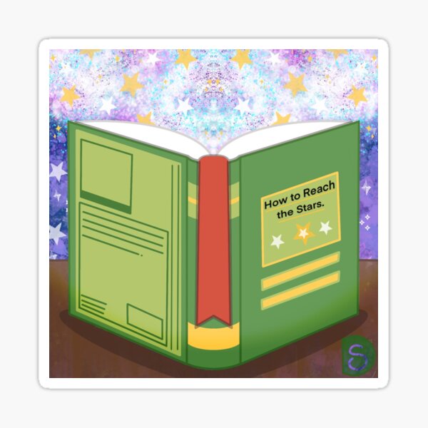 Reading a Book Sticker