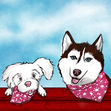 Artwork thumbnail, Dogs Are Love by Cathy Armato