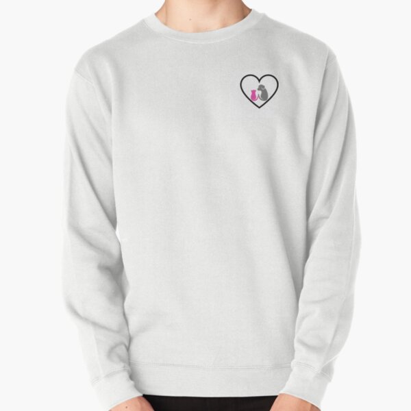 Dog and Cat Love, Pullover Sweatshirt