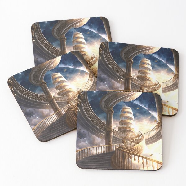 Item preview, Staircase to Heaven AI Art Celestial Artwork designed and sold by BeaconMarketing.