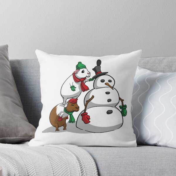 Item preview, Guinea Pigs Build a Snowman! - Winter Holiday Guinea Pig Design designed and sold by IceCreamPiggies.