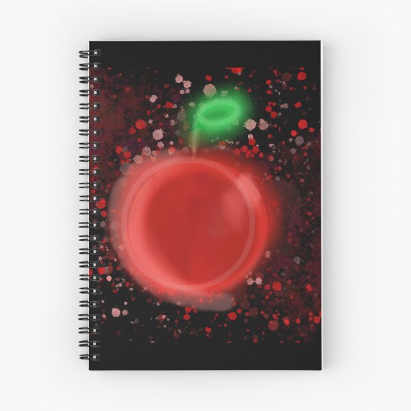 Item preview, Neon Cherry with Red Splatter Background Pattern - Fancy Emoji designed and sold by jolabrese.