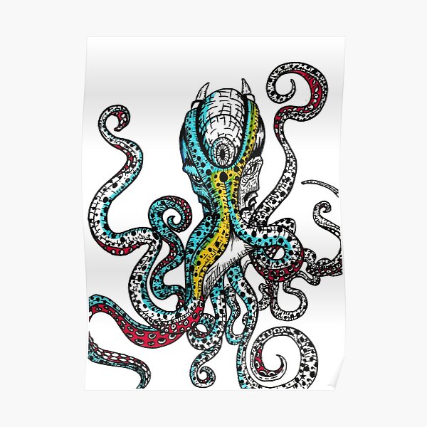 proud octopus Poster