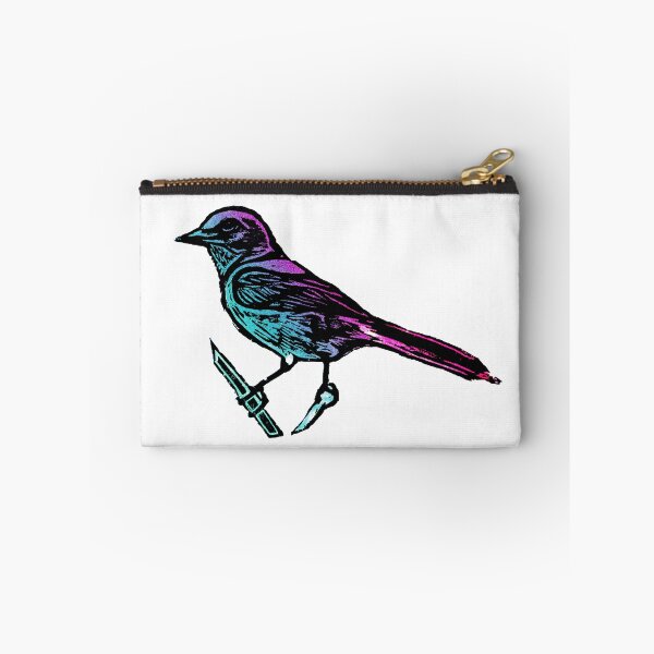 Item preview, Florida scrub jay linocut print designed and sold by thehowlingdingo.