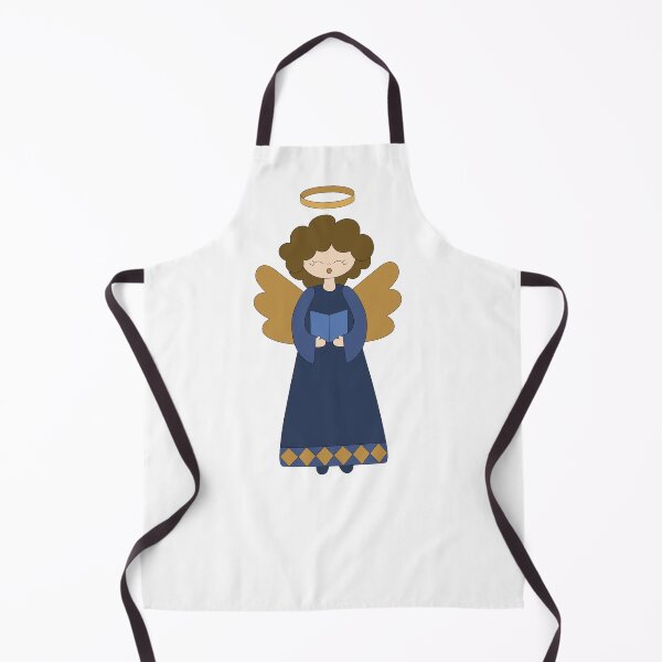 Item preview, Cartoon Christmas angel singing illustration designed and sold by EngineerGoC.