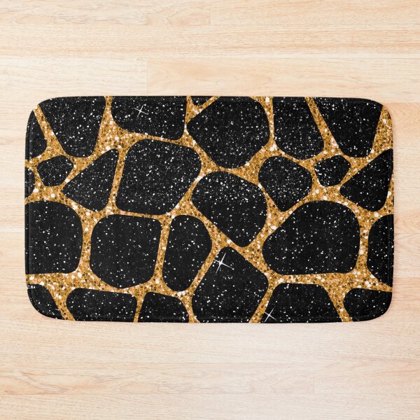 Item preview, Orange and Black Glitter Giraffe Print designed and sold by Paulele.