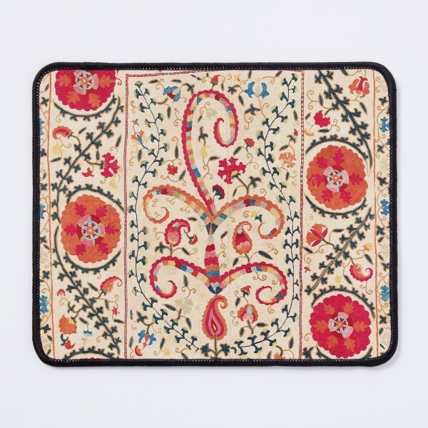 Item preview, Kermina Suzani Uzbekistan Embroidery Print designed and sold by Vicky Brago-Mitchell®.