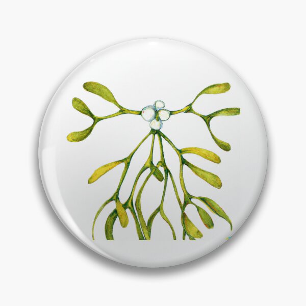 Item preview, Mistletoe watercolor  designed and sold by Yoda-Kaku.