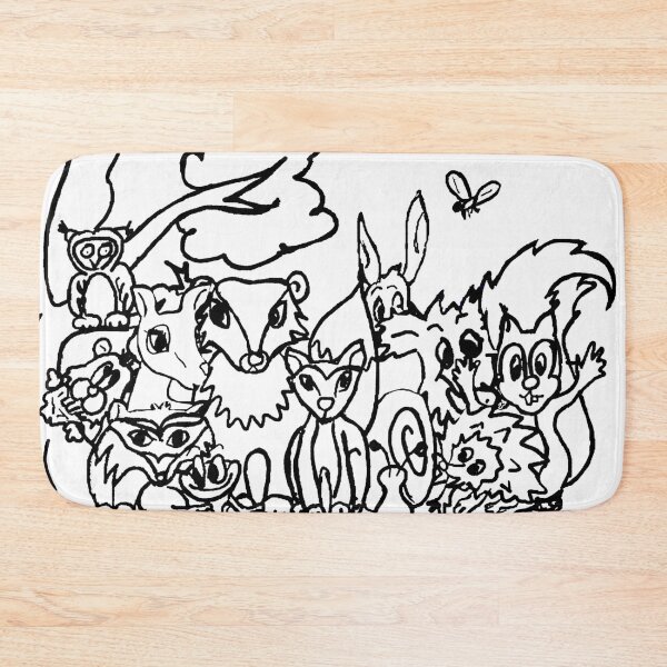 Item preview, Many forest animals gathered for a group picture designed and sold by Pentagonien.
