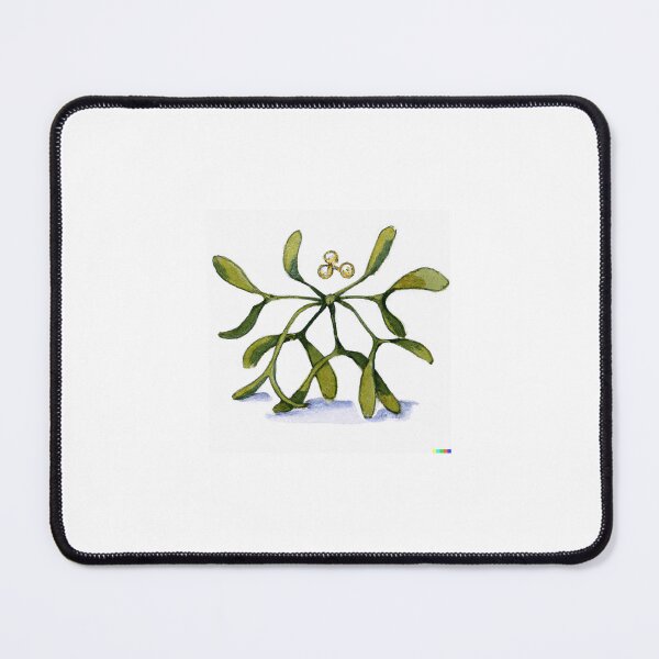 Item preview, Mistletoe watercolor  designed and sold by Yoda-Kaku.