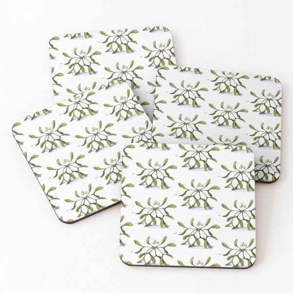 Item preview, Mistletoe watercolor  designed and sold by Yoda-Kaku.
